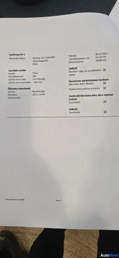 Harmaa Mercedes-Benz B 2011, asiakirja, kuva 18
