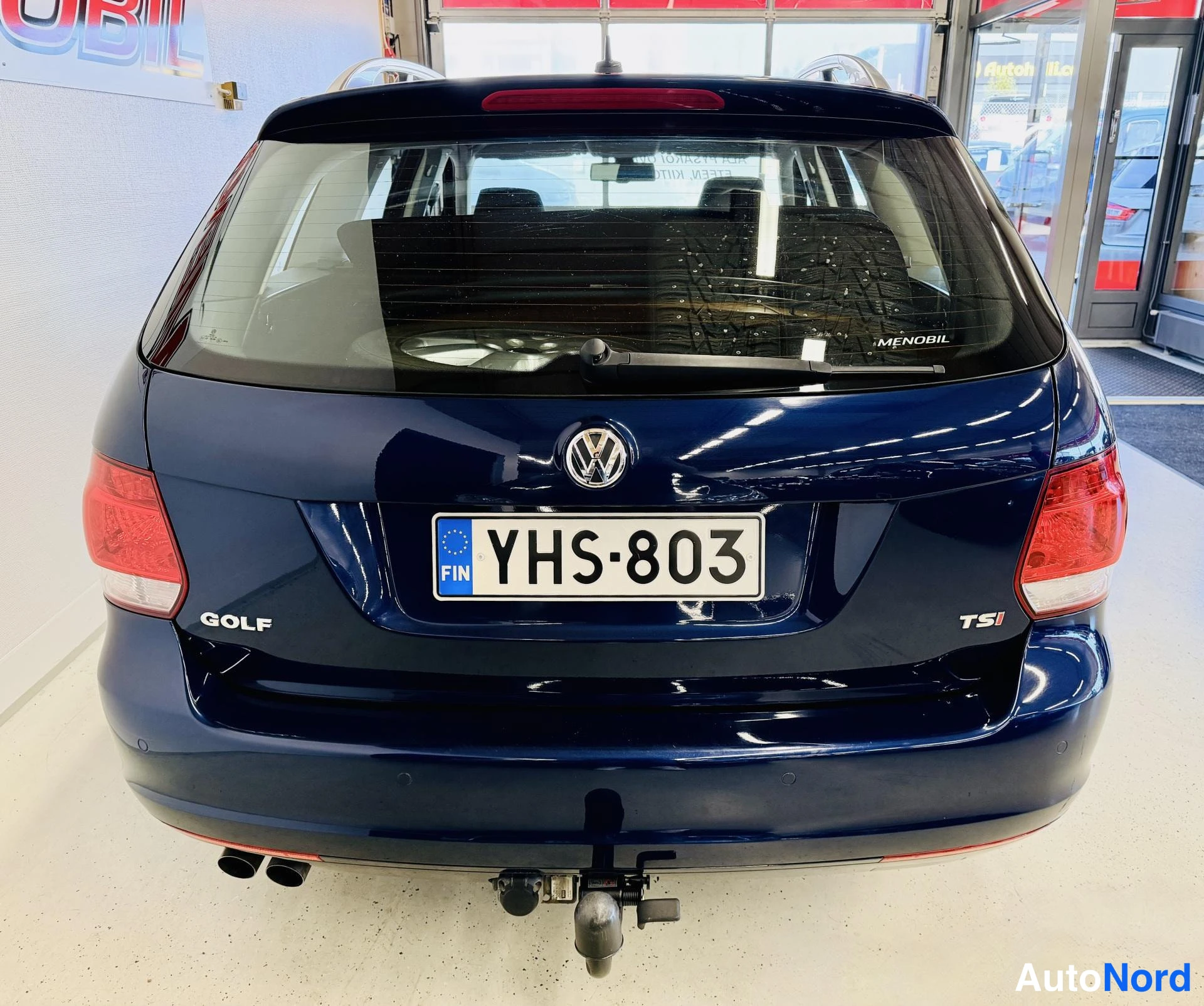 Sininen Volkswagen Golf 2011, takaa, kuva 12