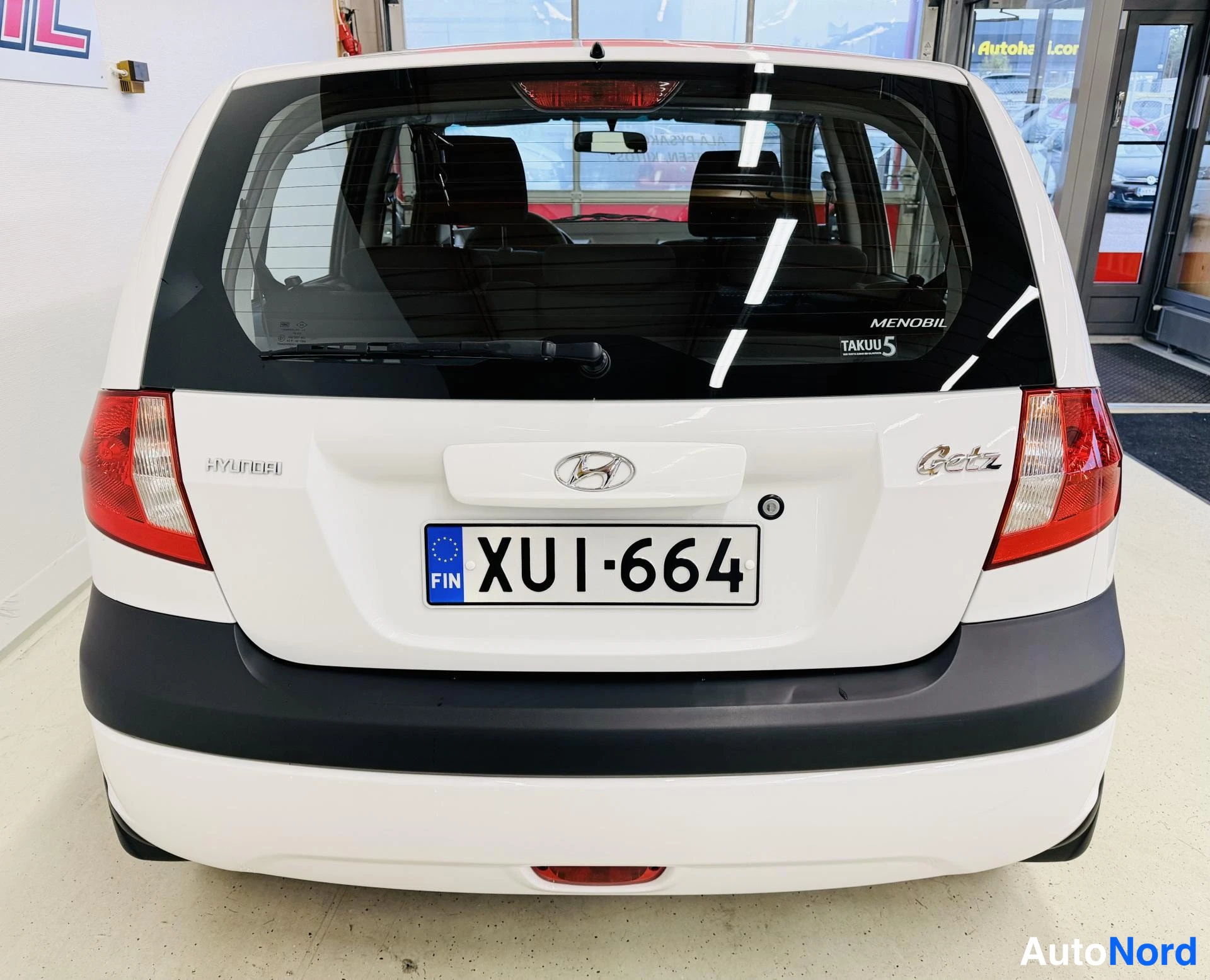 Valkoinen Hyundai Getz 2008, takaa, kuva 12
