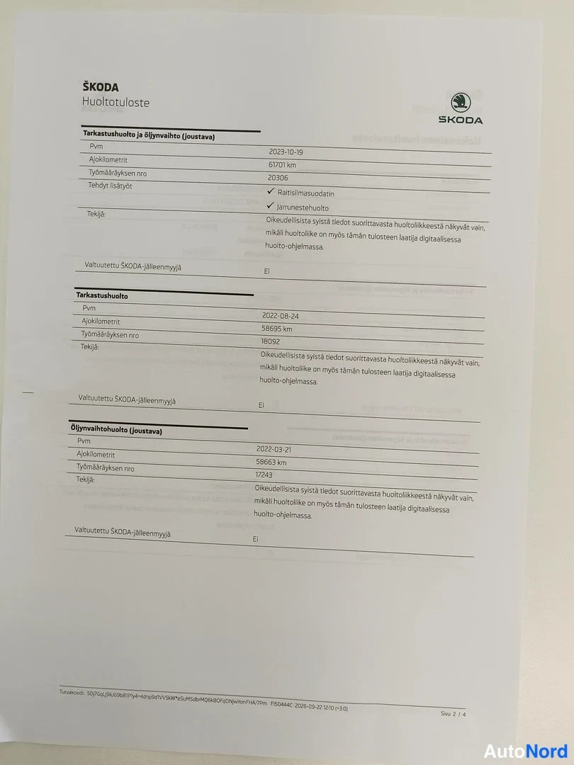 Harmaa Skoda Kodiaq 2017, asiakirja, kuva 17