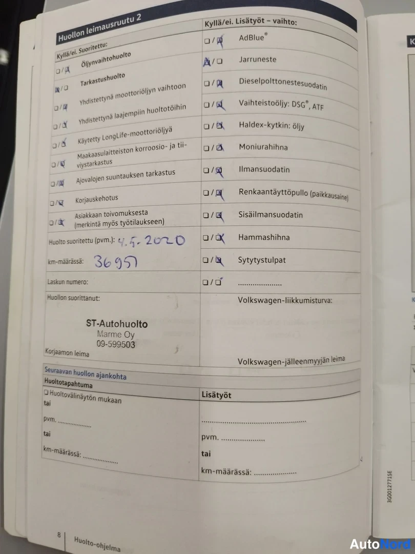 Valkoinen Volkswagen Golf Variant 2017, kuva 23