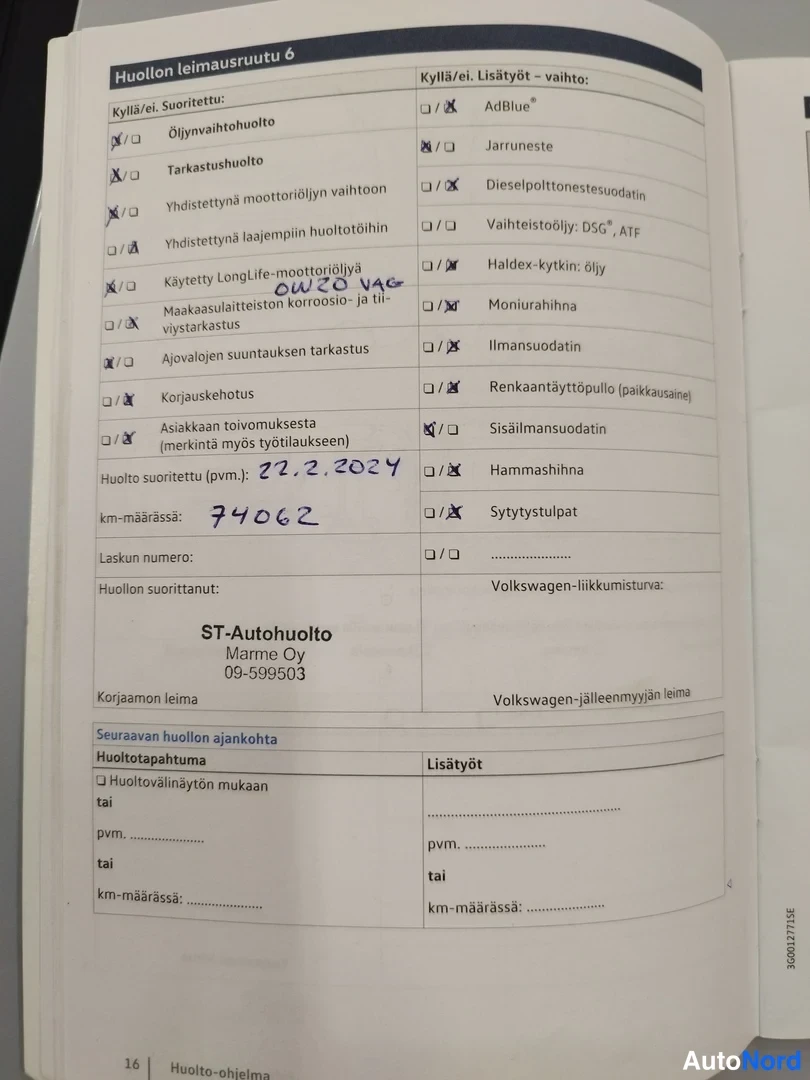 Valkoinen Volkswagen Golf Variant 2017, kuva 28
