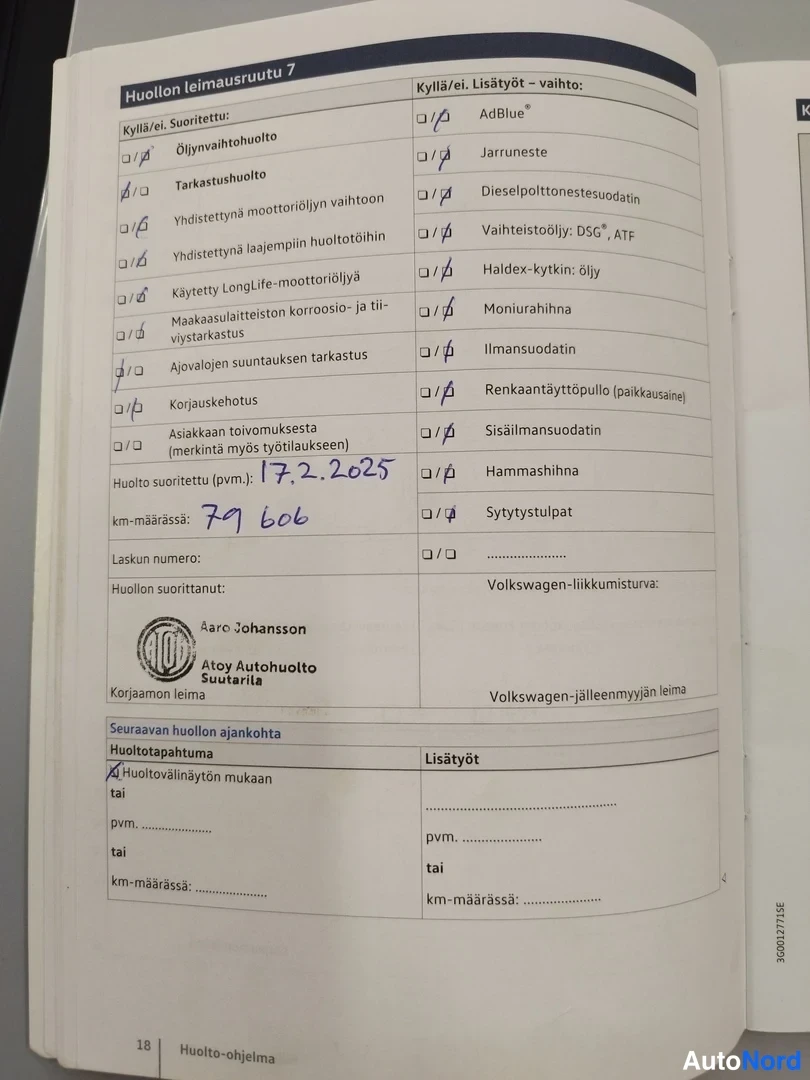 Valkoinen Volkswagen Golf Variant 2017, kuva 25