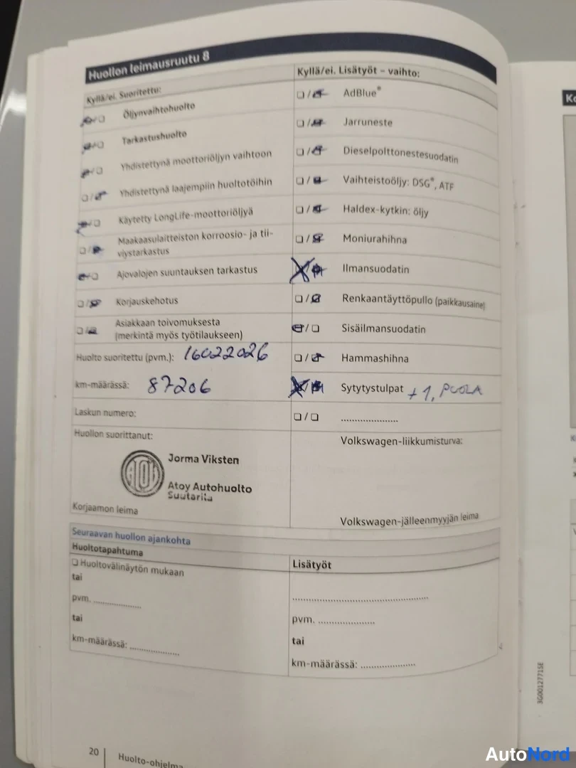 Valkoinen Volkswagen Golf Variant 2017, kuva 29