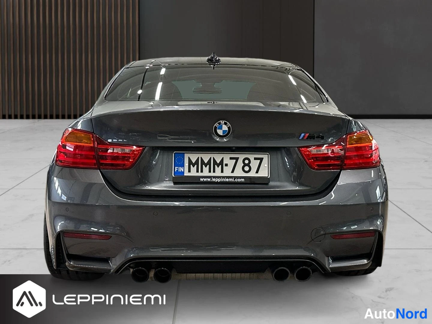 Harmaa BMW M4 2014, takaa, kuva 21