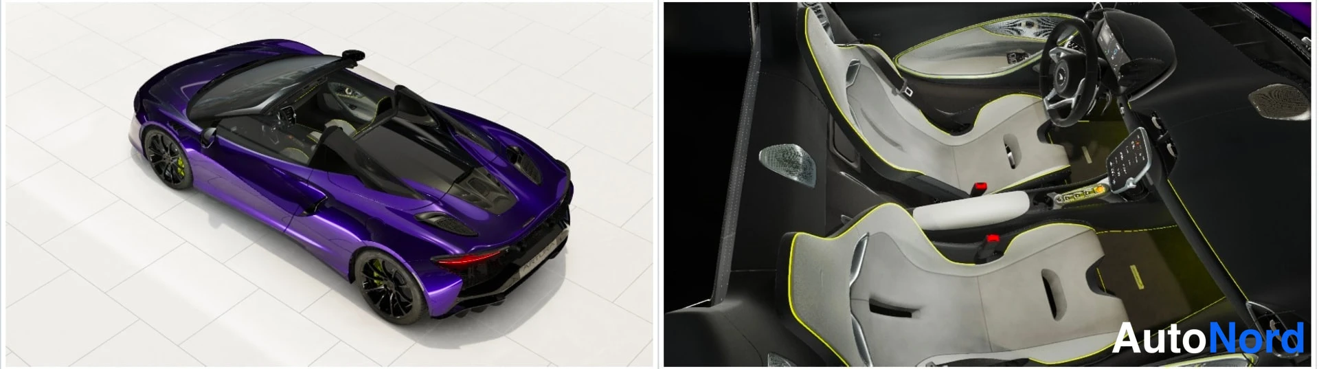 Violetti McLaren Artura Spider 2026, takaviisto, kuva 3