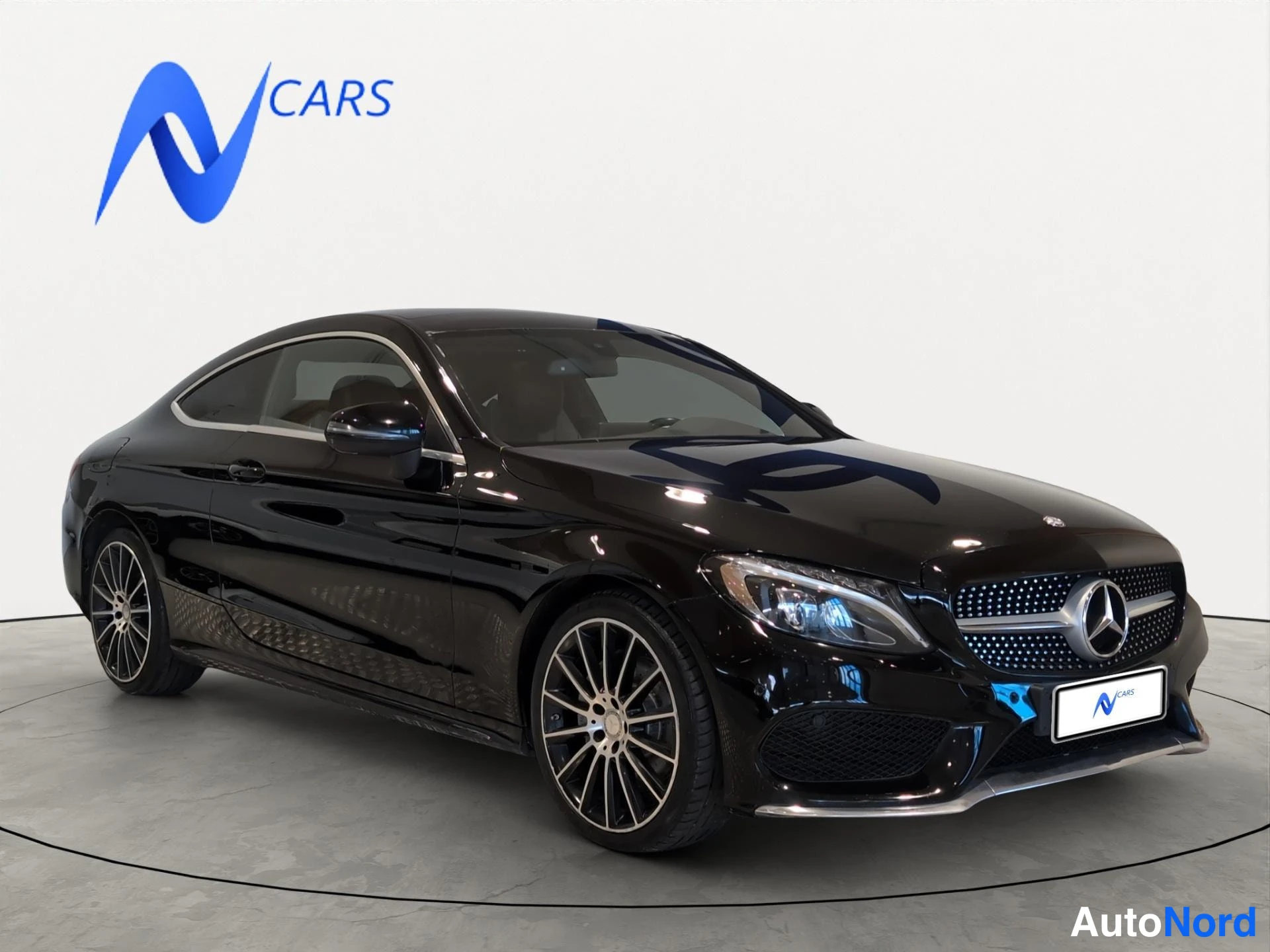 Musta Mercedes-Benz C 220 d 2017, etuviisto, keula oikealle, kuva 2
