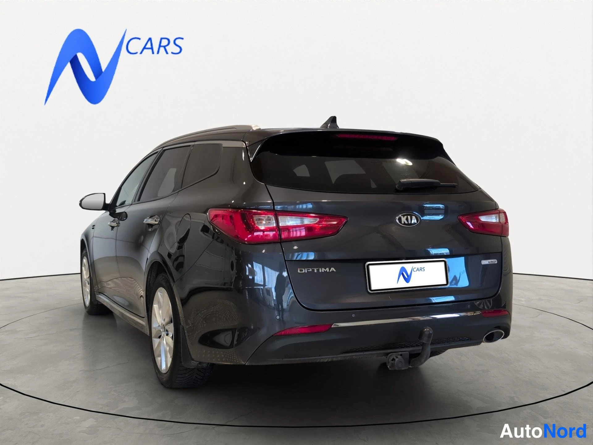 Harmaa Kia Optima 2018, takaviisto, kuva 3