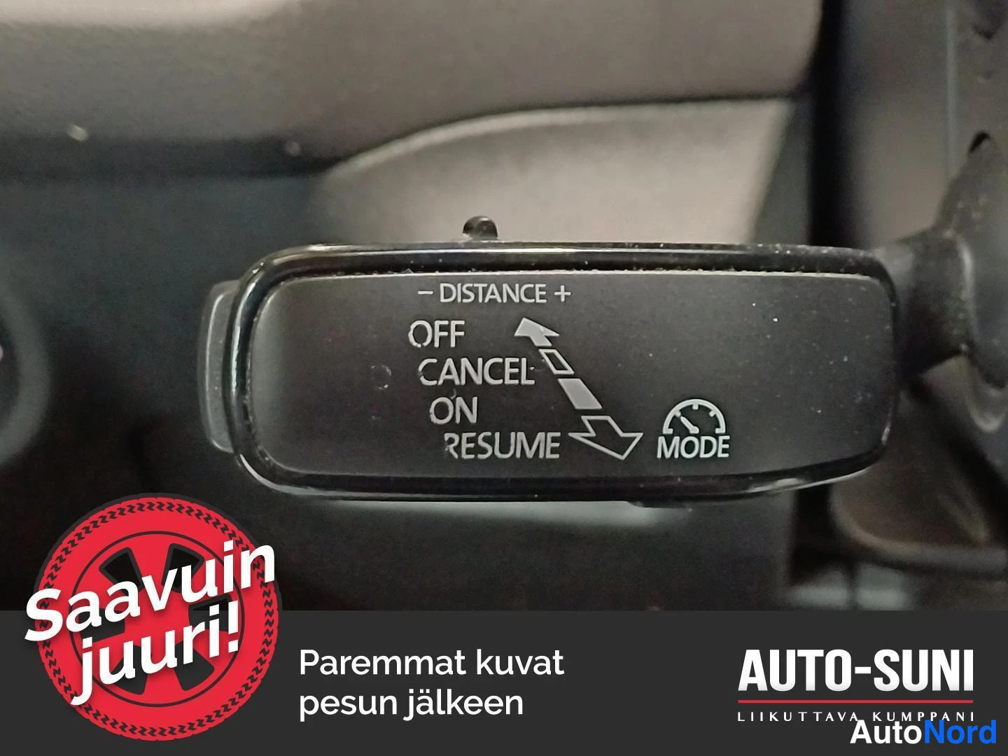 Muu: Vakionopeudensäädin ja etäisyystunnistimen vipu