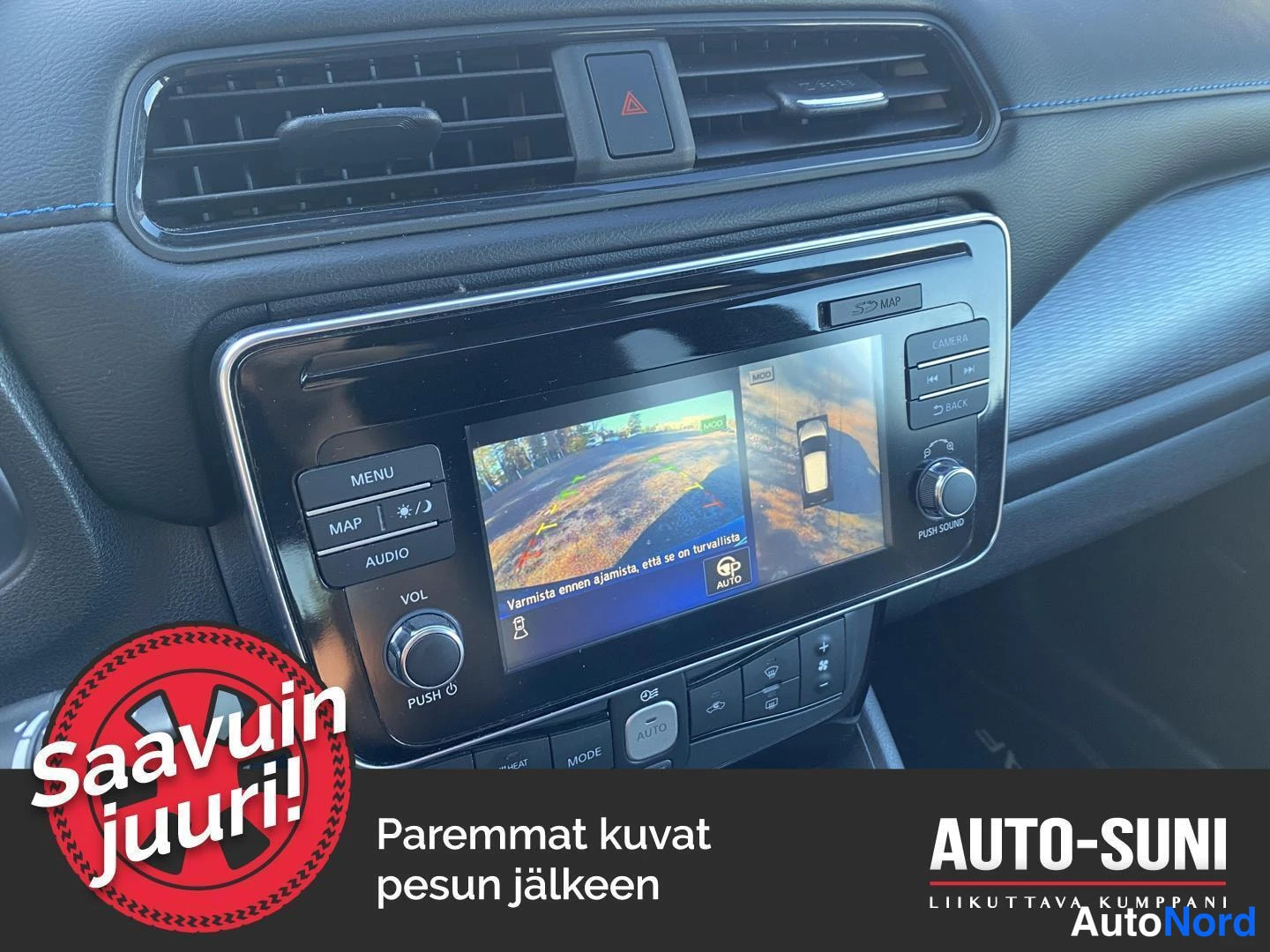 Musta Nissan Leaf 2019, edestä, kuva 5