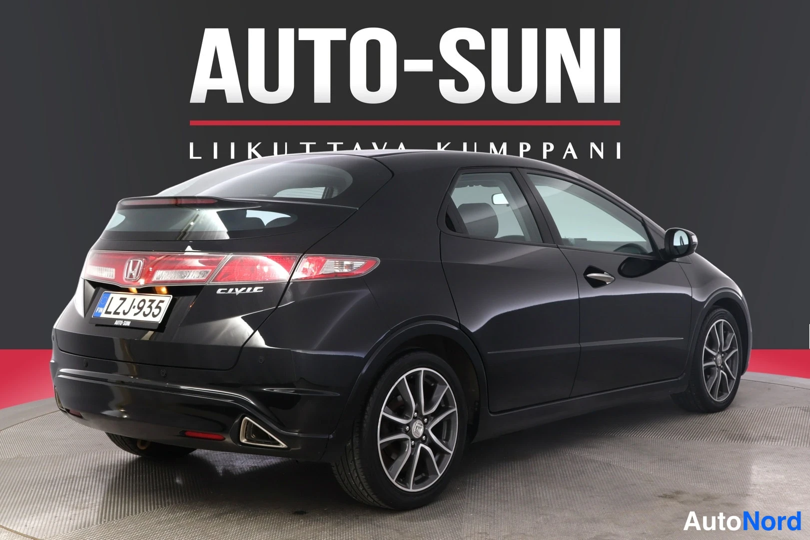 Musta Honda Civic 2011, takaviisto, kuva 5