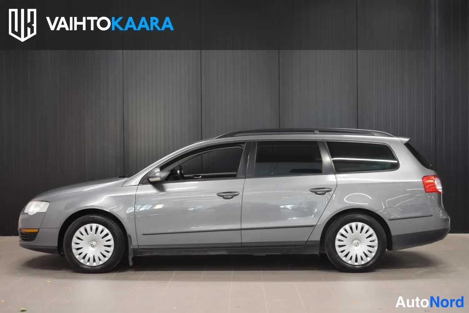 Harmaa Volkswagen Passat Variant 2007, etuviisto, keula vasemmalle, kuva 3