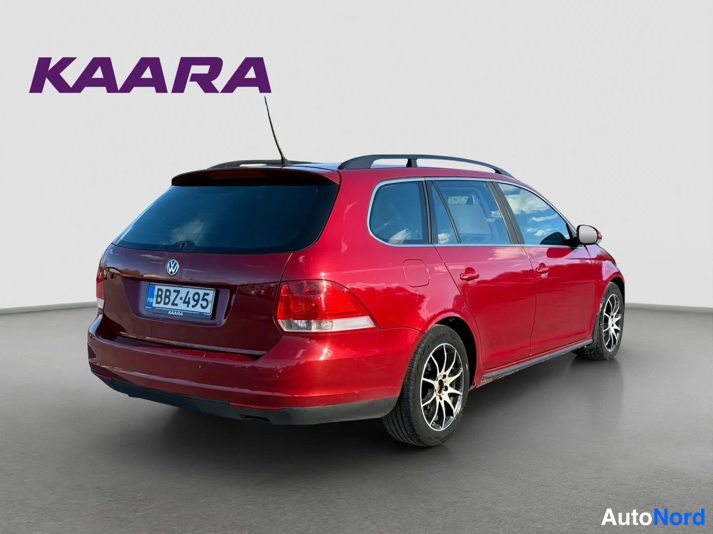 Punainen Volkswagen Golf Variant 2008, takaviisto, kuva 6
