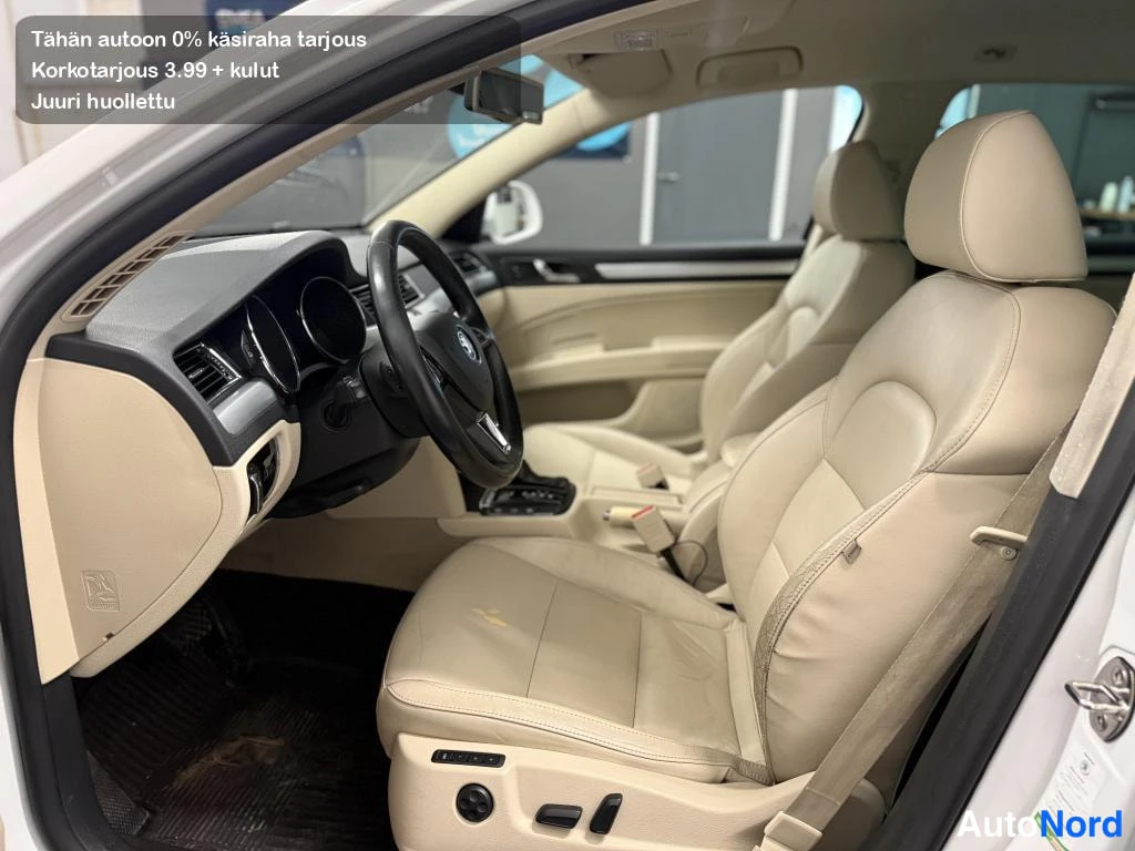 Valkoinen Skoda Superb 2014, kuva 15