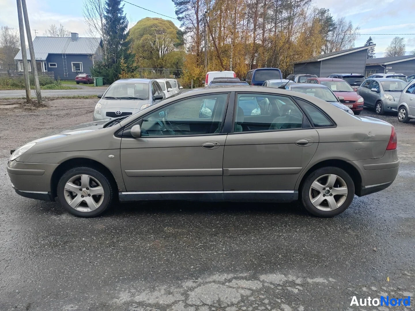Beige Citroen C5 2007, etuviisto, keula vasemmalle, kuva 2