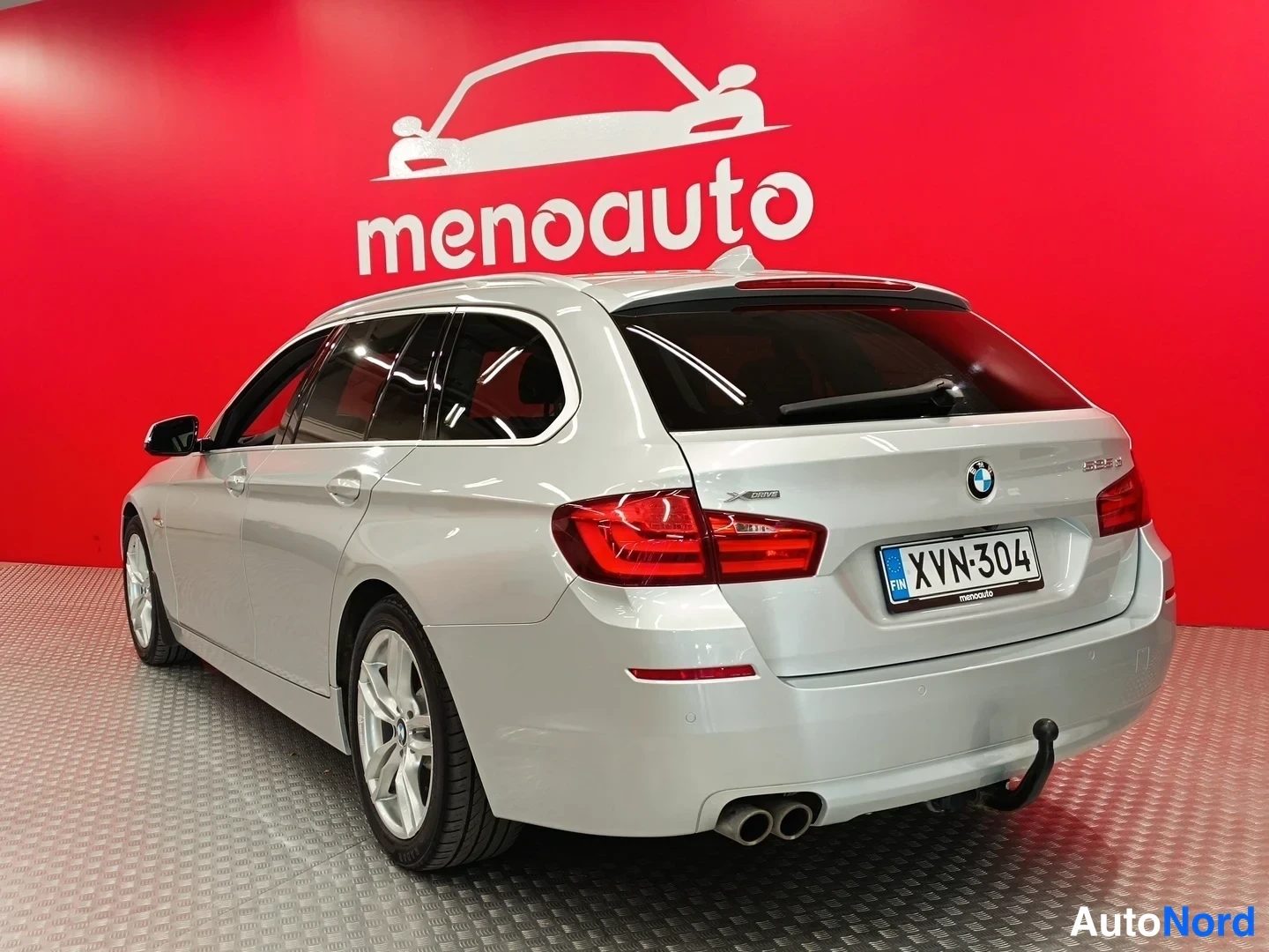 Grey BMW 525d xDrive 2013, rear three-quarter, photo 6