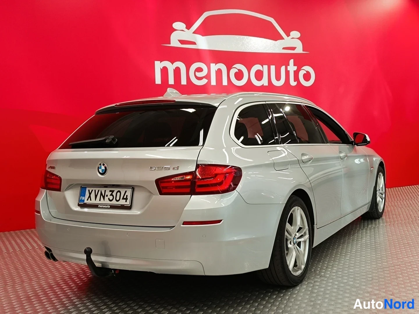 Grey BMW 525d xDrive 2013, rear three-quarter, photo 5