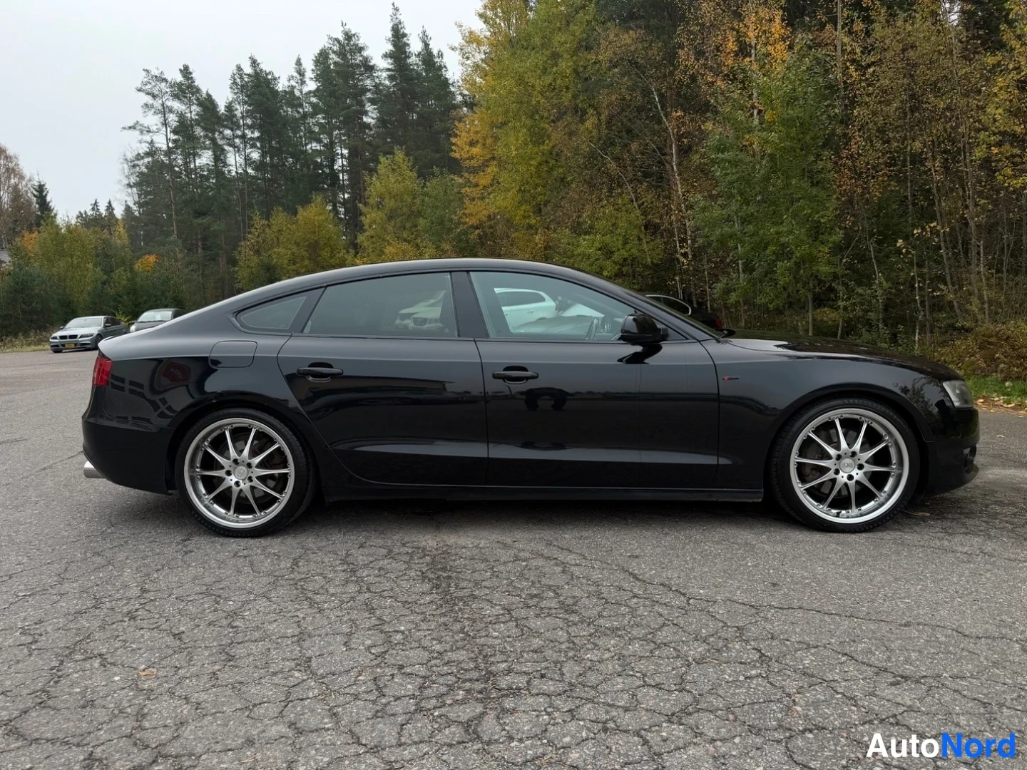 Musta Audi A5 Sportback 2011, sivulta, kuva 6