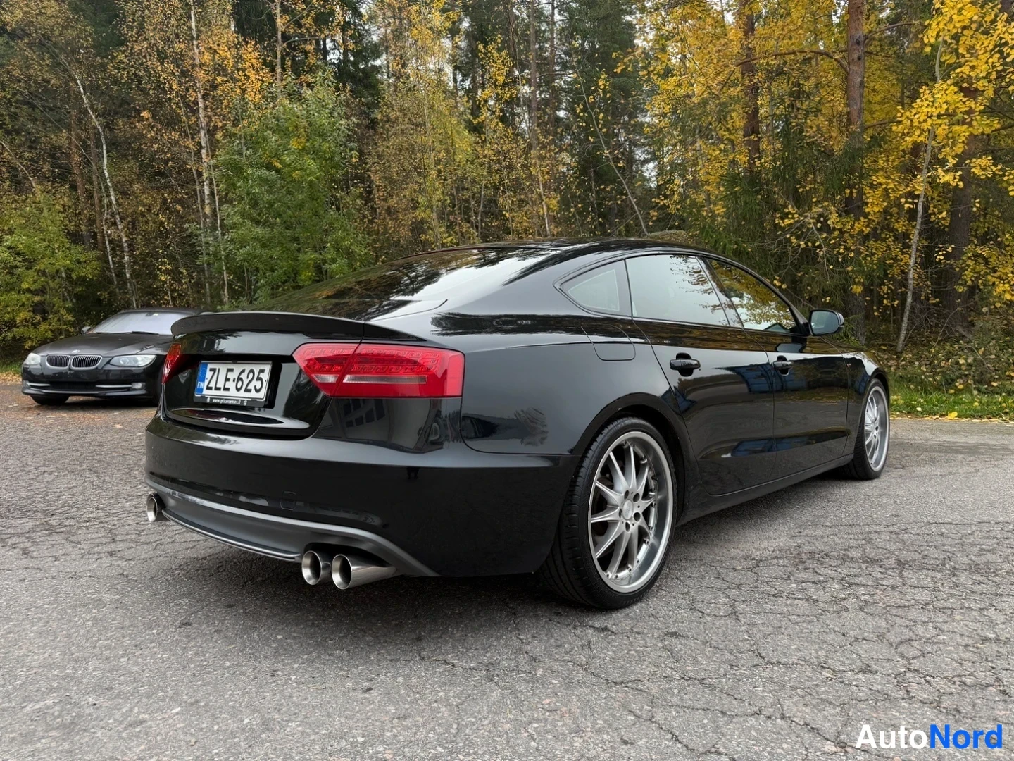 Musta Audi A5 Sportback 2011, takaviisto, kuva 11