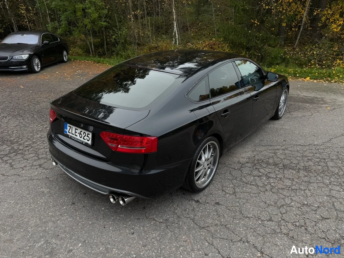 Musta Audi A5 Sportback 2011, takaviisto, kuva 8