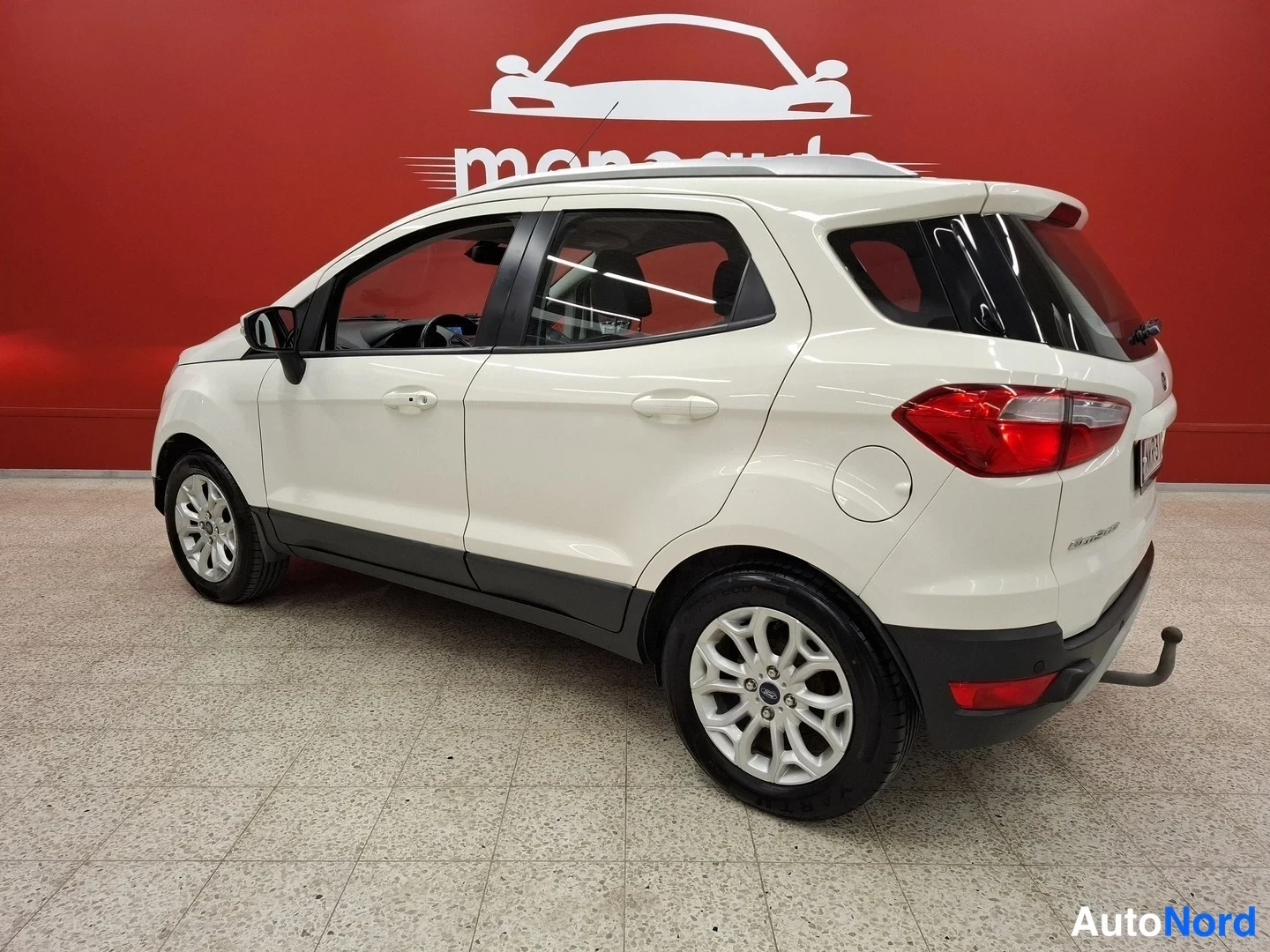 White Ford EcoSport 2017, rear three-quarter, photo 8