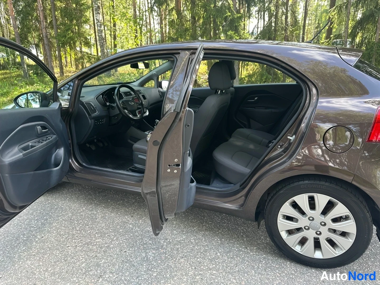Brown Kia Rio 2015, side, photo 7