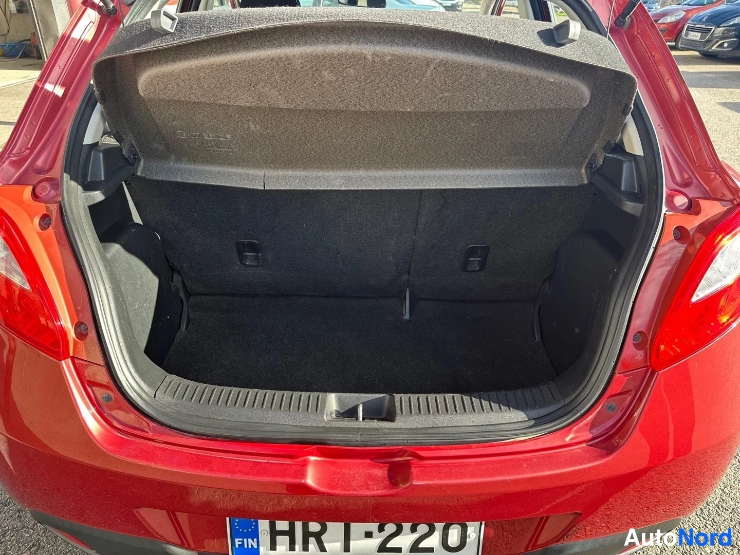 Red Mazda 2 2008, rear, photo 13
