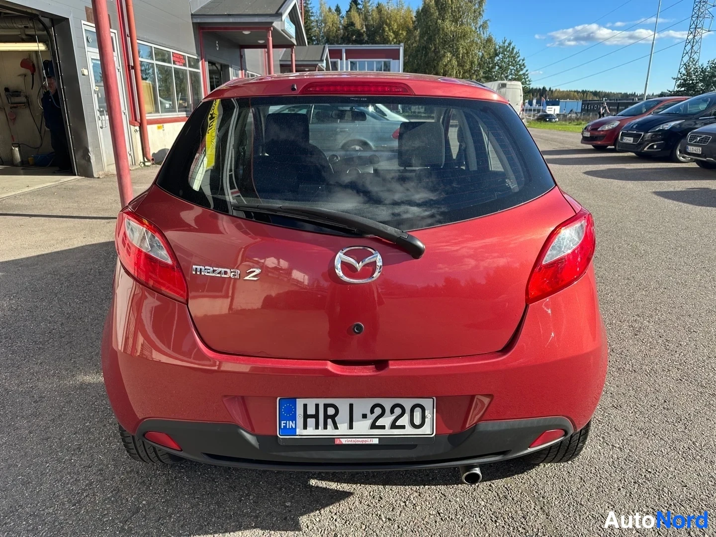 Red Mazda 2 2008, rear, photo 12