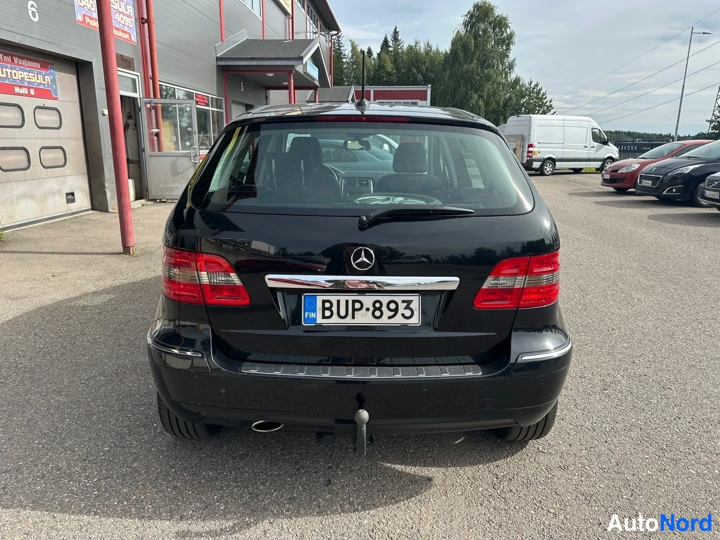 Black Mercedes-Benz B 170 2009, rear, photo 15