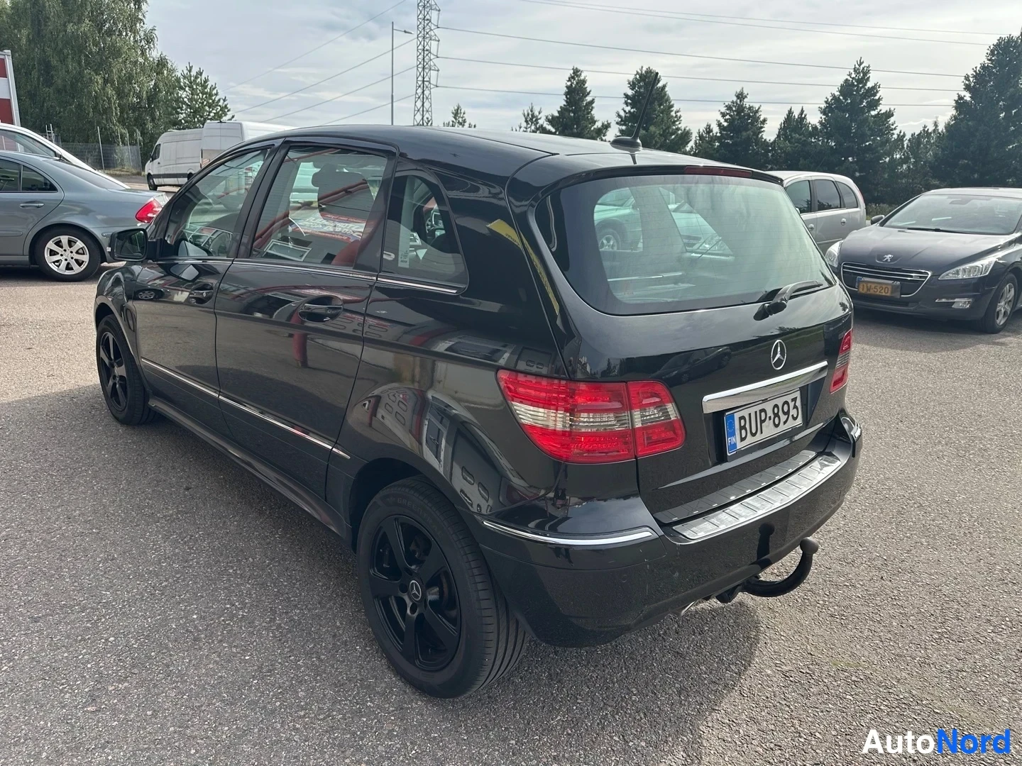 Black Mercedes-Benz B 170 2009, rear three-quarter, photo 13