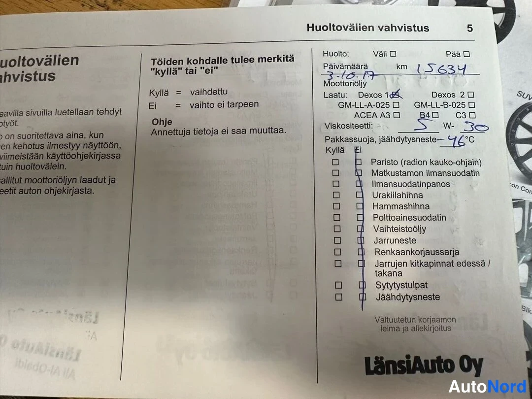 Blue Opel Astra 2016, document, photo 16