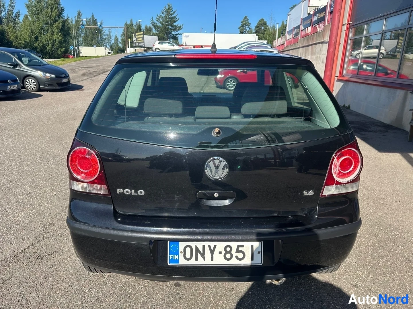 Black Volkswagen Polo 2007, rear, photo 11