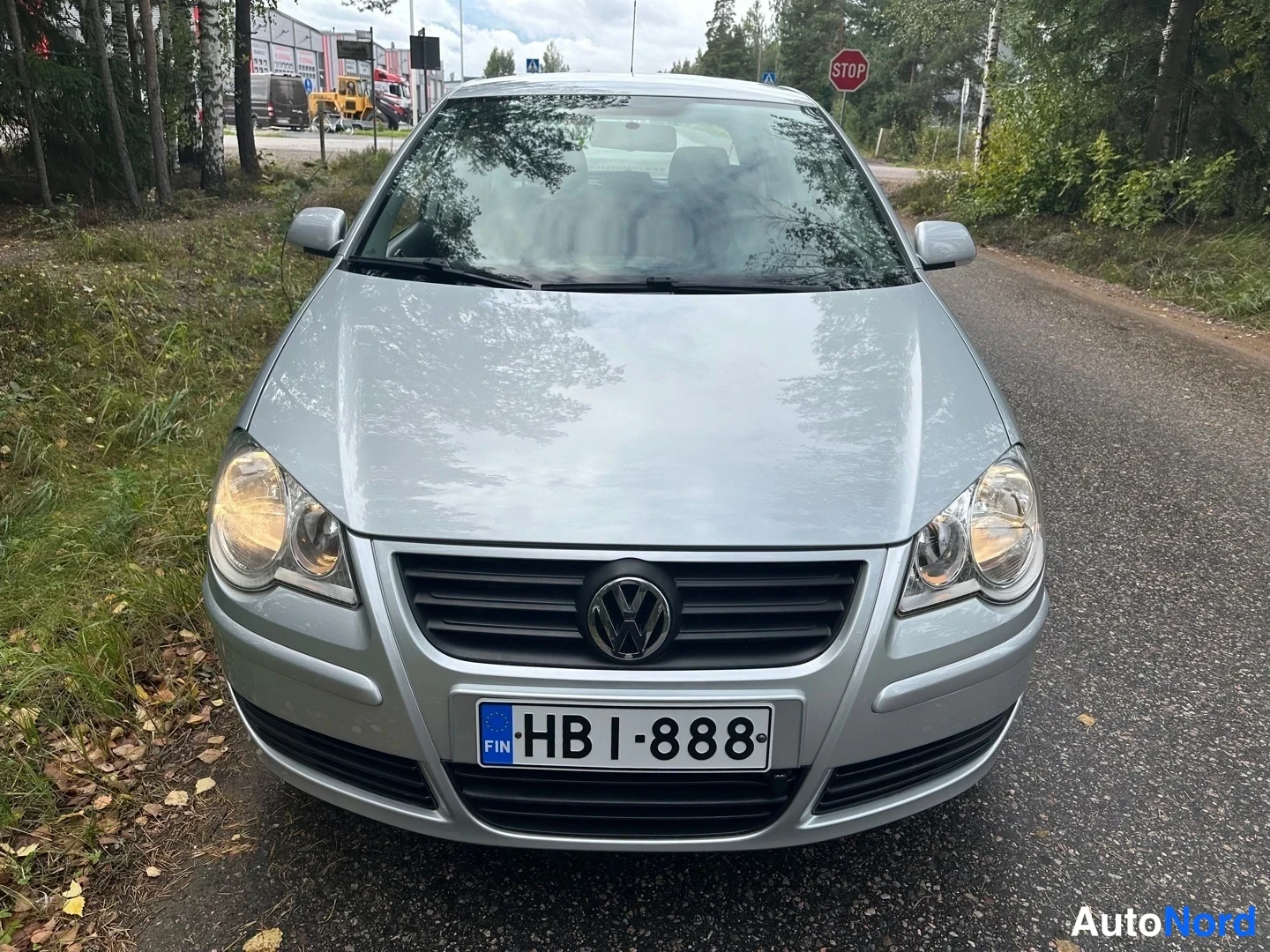 Silver Volkswagen Polo 2007, front, photo 4