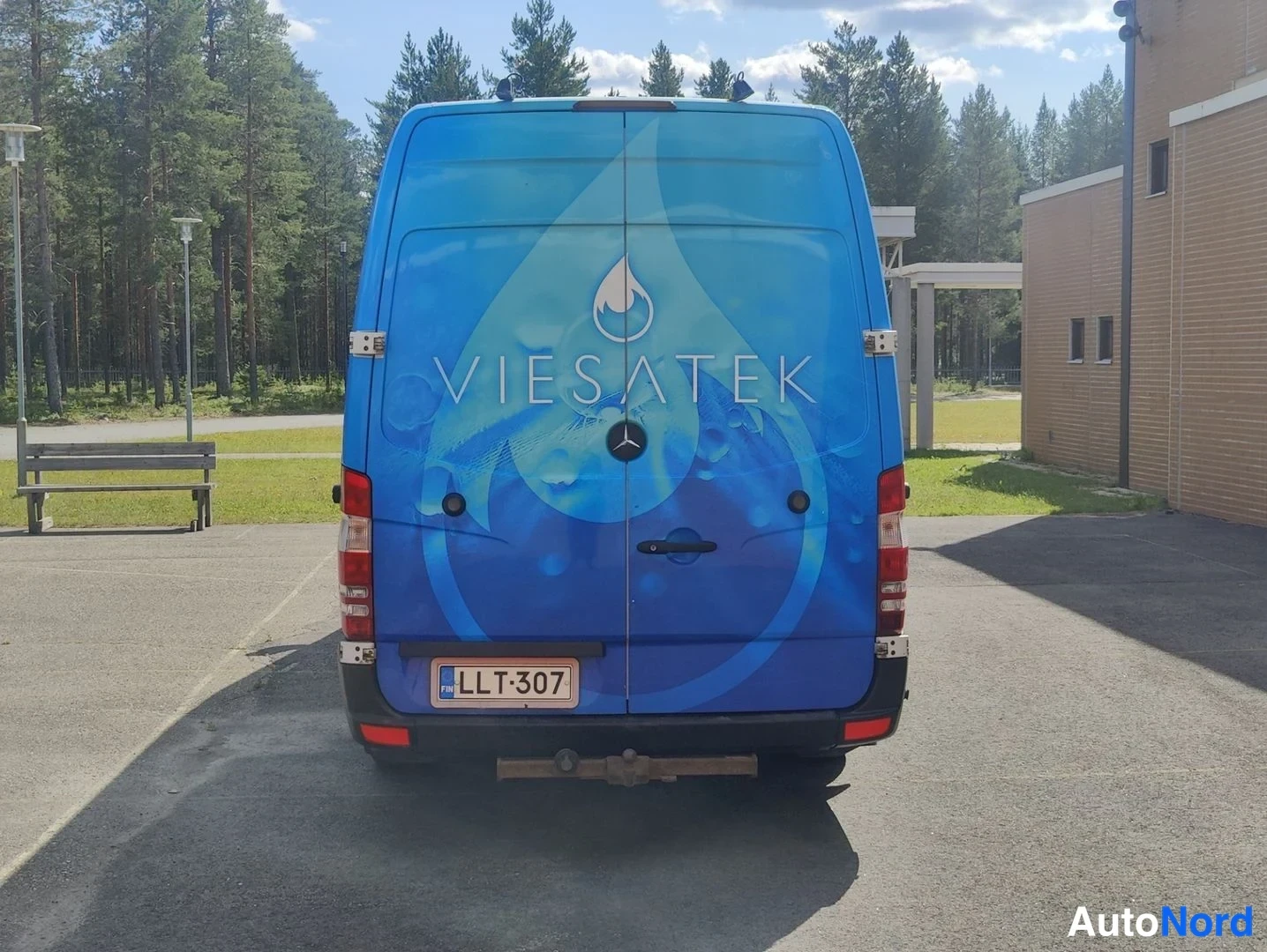 Valkoinen Mercedes-Benz Sprinter 2013, takaa, kuva 12