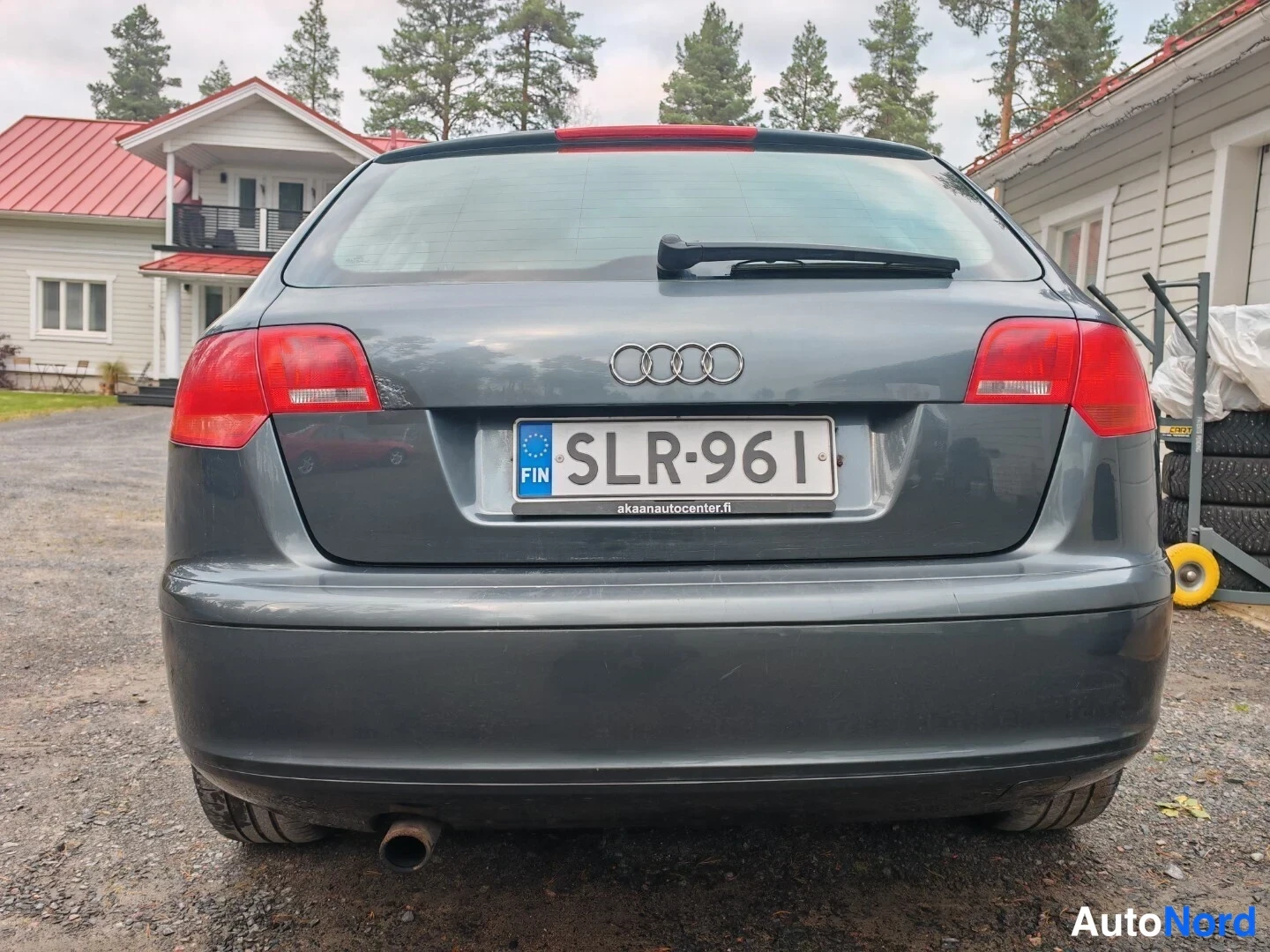 Harmaa Audi A3 Sportback 2005, takaa, kuva 8