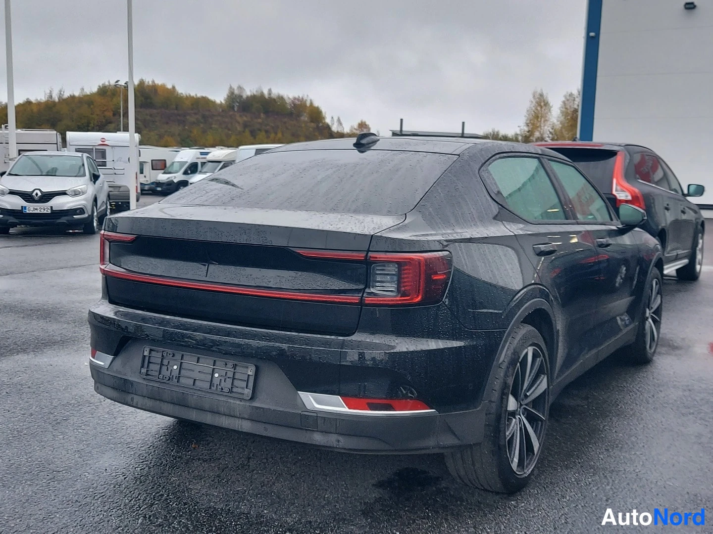 Black Polestar 2 2022, rear three-quarter, photo 2