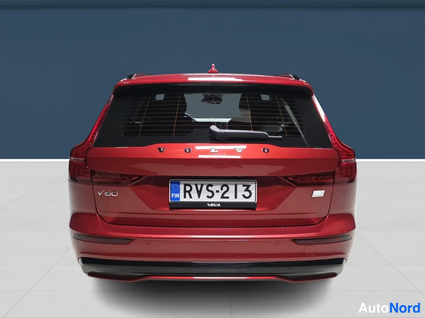 Red Volvo V60 2024, rear, photo 6