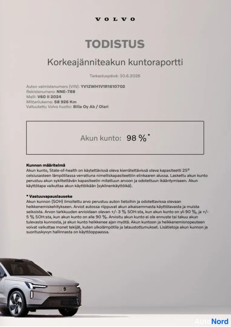 Ruskea Volvo V60 2024, kuva 18