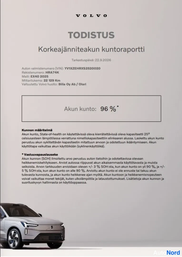 Harmaa Volvo EX40 2025, kuva 8