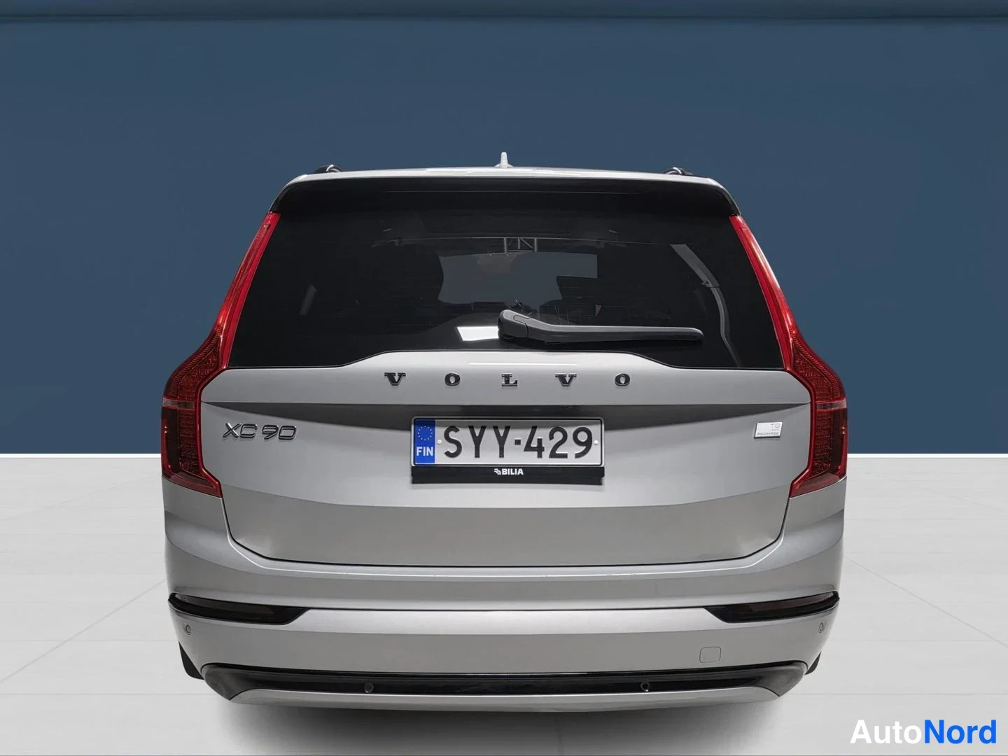 Harmaa Volvo XC90 2023, takaa, kuva 8