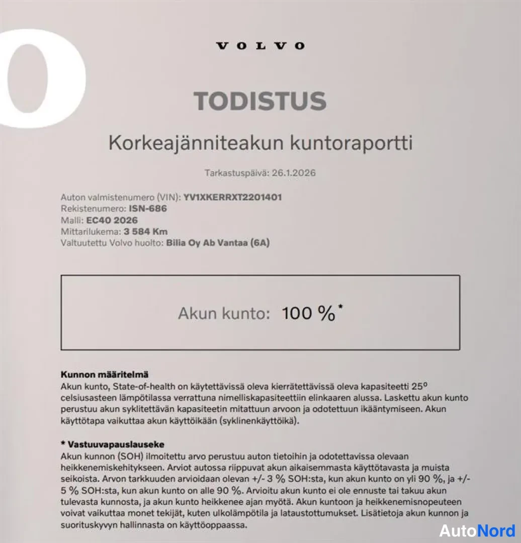 Vihreä Volvo EC40 2026, kuva 7