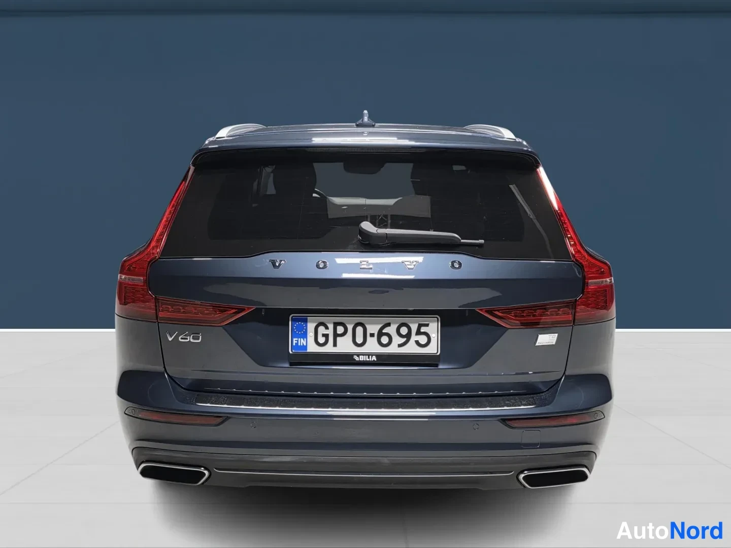Blue Volvo V60 2021, rear, photo 6