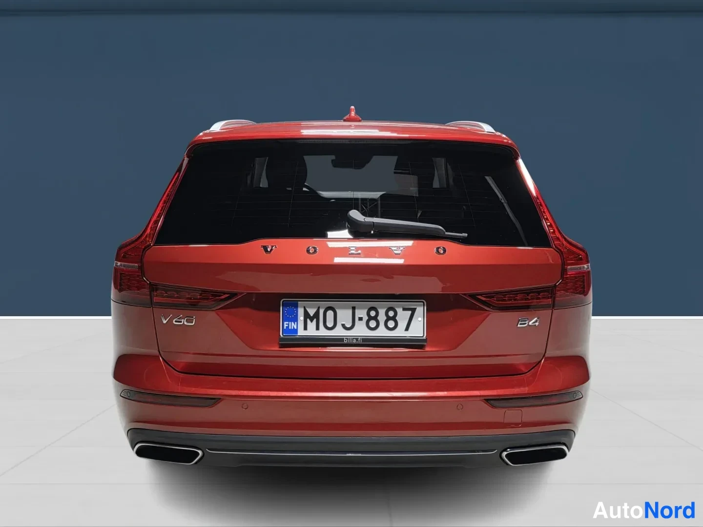 Red Volvo V60 2022, rear, photo 8