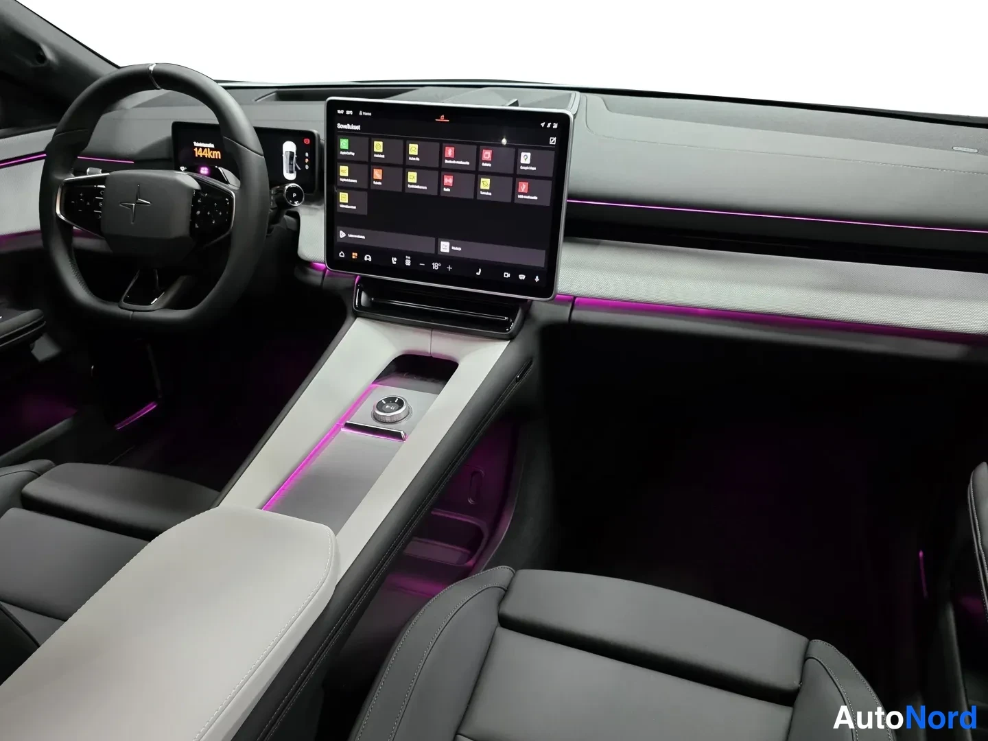 Grey Polestar 4 2026, rear seats, photo 9