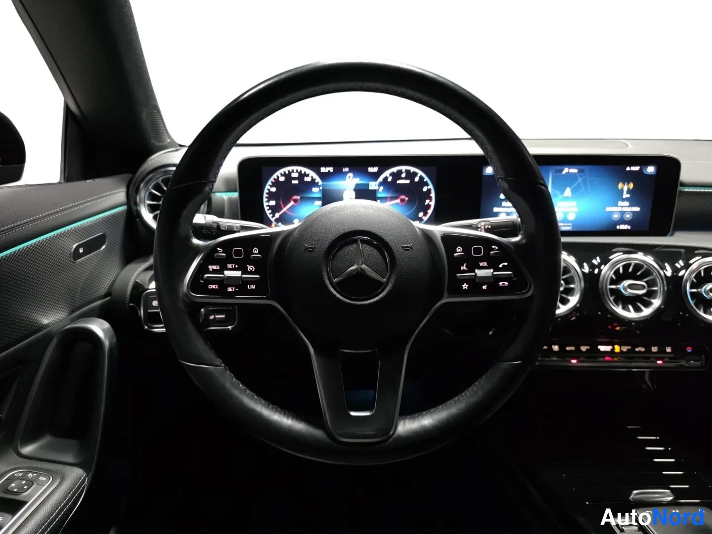 Black Mercedes-Benz CLA 2020, front three-quarter, photo 5
