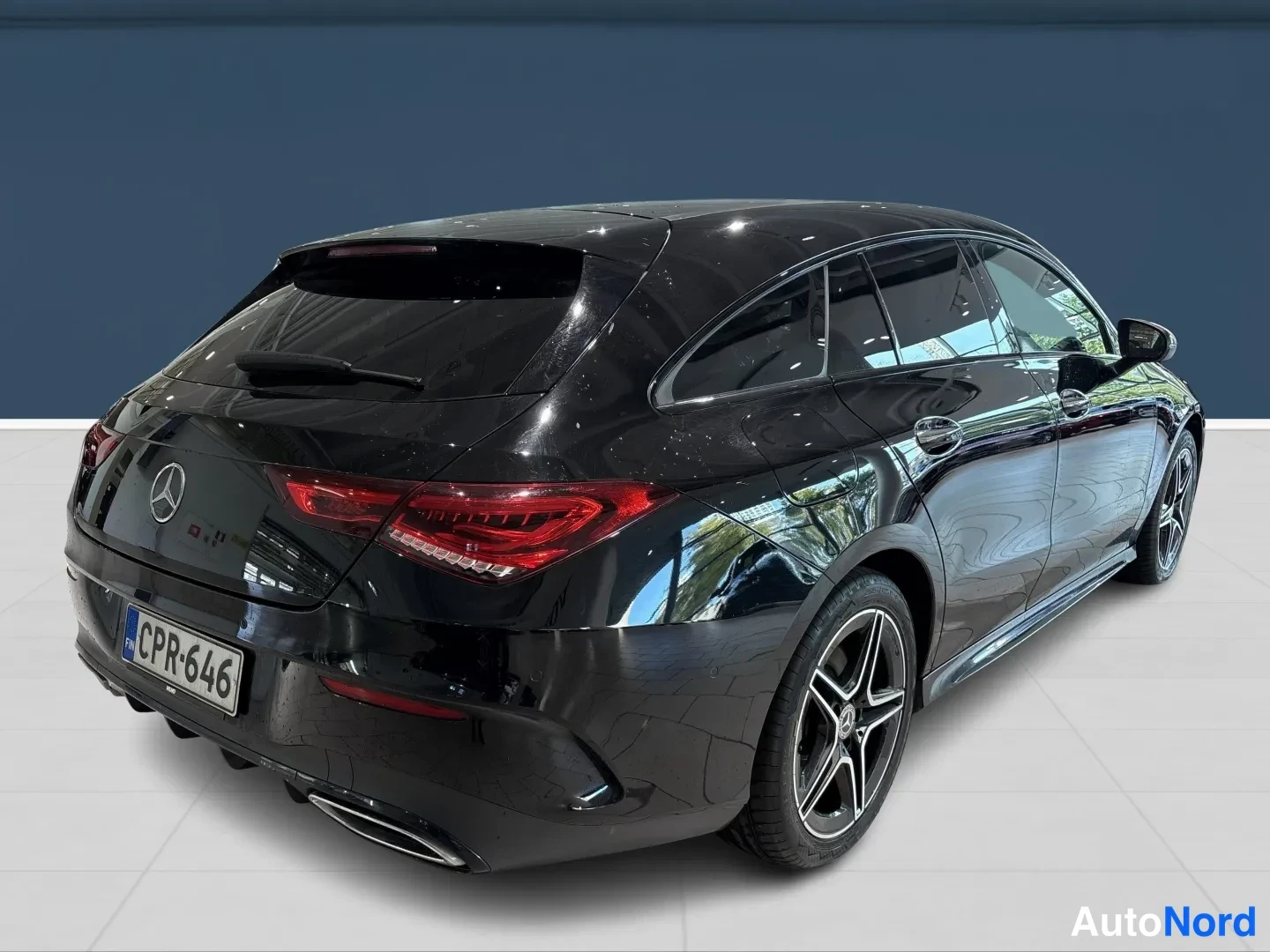 Black Mercedes-Benz CLA 2021, rear three-quarter, photo 2