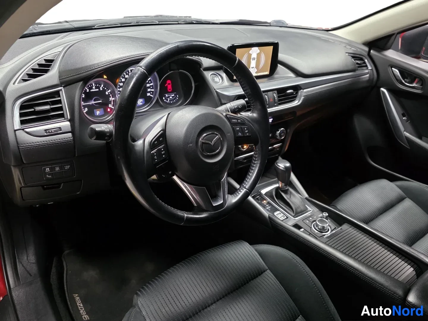 Red Mazda Mazda6 2016, front three-quarter, nose to the left, photo 2
