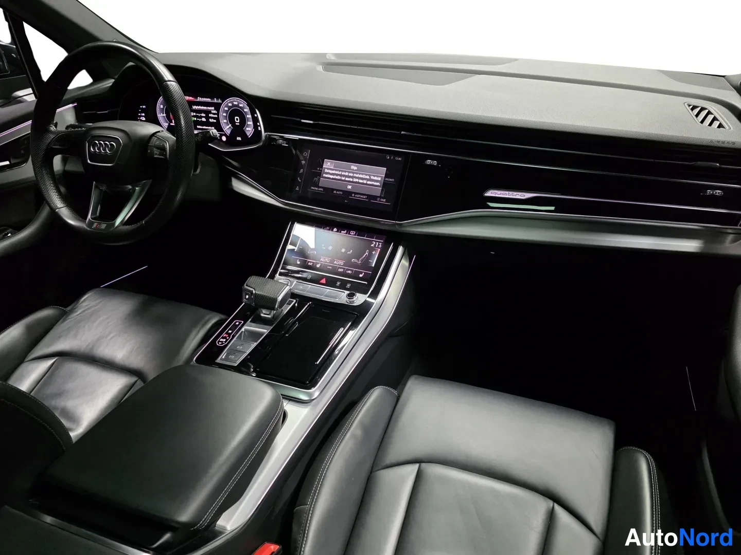 Blue Audi Q7 2020, photo 7
