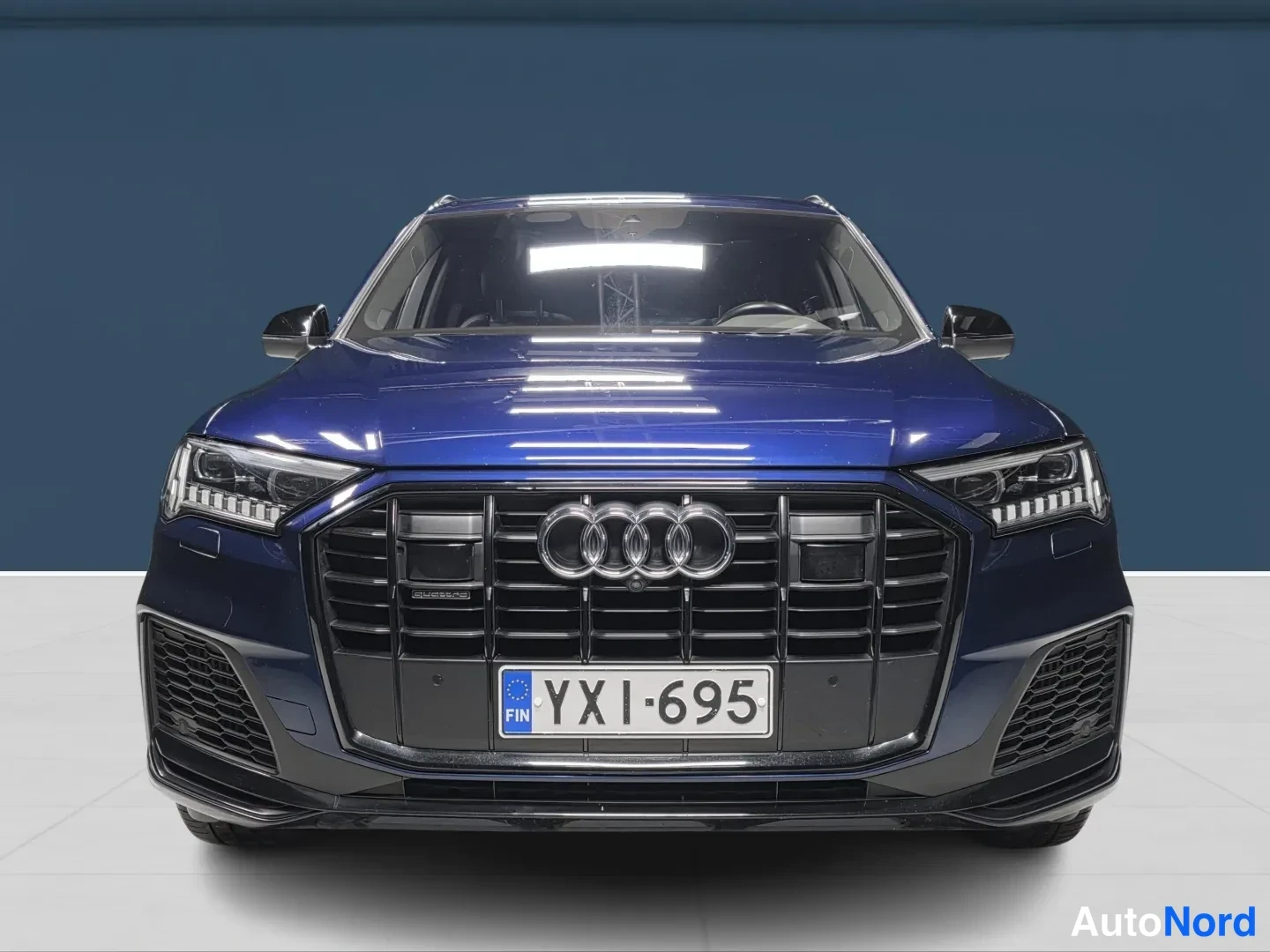 Blue Audi Q7 2020, photo 3