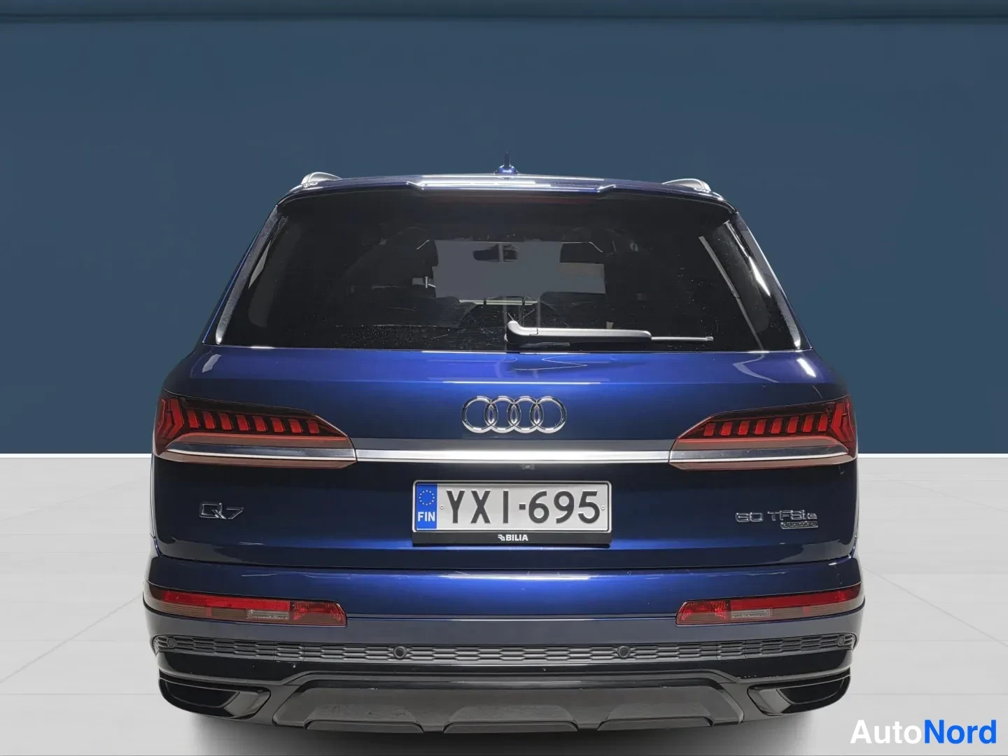 Blue Audi Q7 2020, photo 6